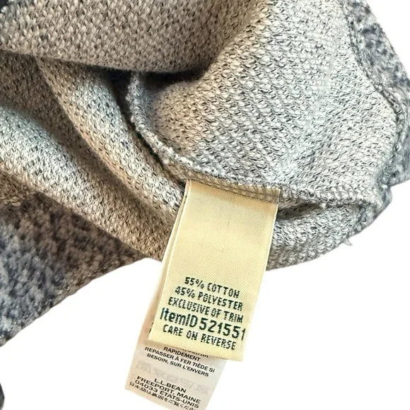 NWT L.L.Bean Heritage Marled Fleece Shawl Collar Pullover Women's Plus Size 1X - Picture 3 of 4